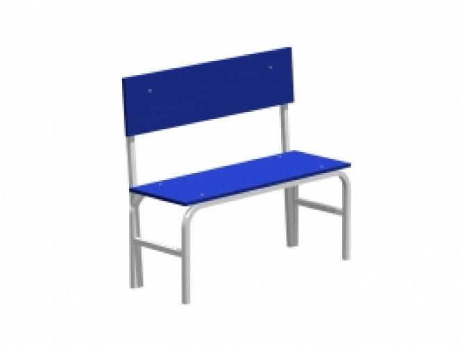 Скамья гардеробная со спинкой (лдсп) 850х600х375